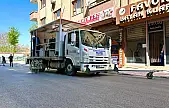 Elazığ Belediyesi tarafından, asfaltlanan yolların çizgileri çekildi