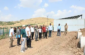 Vali Hatipoğlu, Kovancılardaki sokak hayvanları barınağı inşaatını inceledi