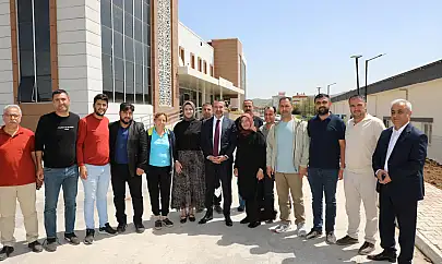 Saha incelemelerini sürdüren Başkan Şahin Şerifoğulları'ndan yoğun tempo