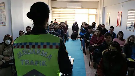Aday sürücülere son ders jandarmadan