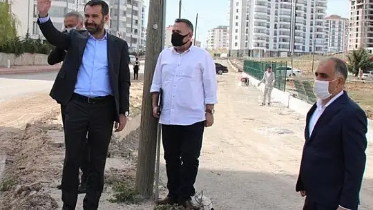 Başkan Şerifoğulları, sahada incelemelerde bulundu