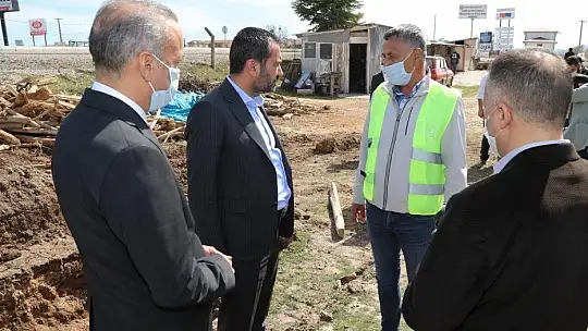 Başkan Şerifoğulları, sahada incelemelerde bulundu