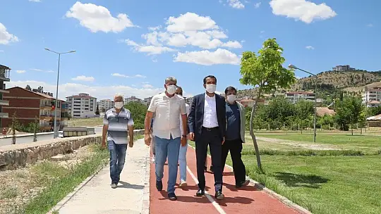 Başkan Şerifoğulları Yeni Yaşam Alanında İncelemelerde Bulundu