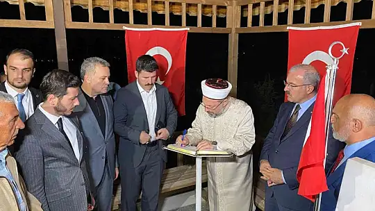 Diyanet İşleri Başkanı Erbaş, Elazığ'da 65 öğrenci kapasiteli Kur'an kursunun açılışına katıldı