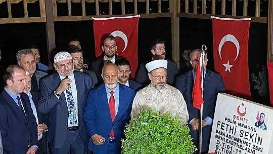 Diyanet İşleri Başkanı Erbaş, Elazığ'da 65 öğrenci kapasiteli Kur'an kursunun açılışına katıldı