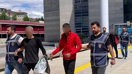 Elazığ'da 104 suç kaydı bulunan 3 şüpheli tutuklandı