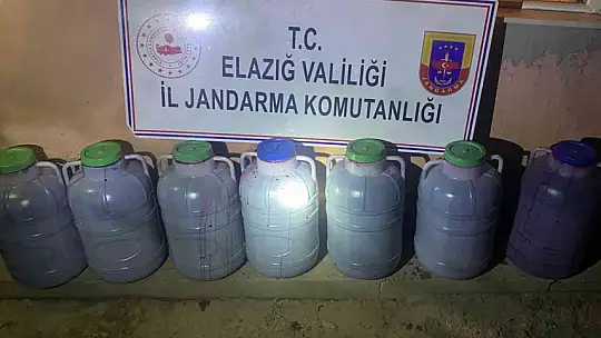 Elazığ'da 2 ton 600 litre kaçak şarap ele geçirildi