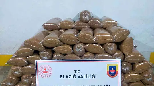 Elazığ'da 648 kilo kaçak tütün ele geçirildi