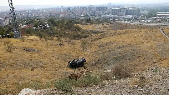 Elazığ'da araç şarampole uçtu: 1 yaralı