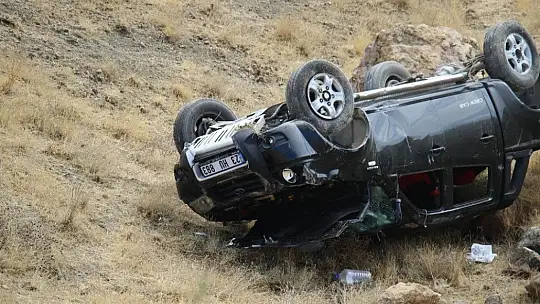Elazığ'da araç şarampole uçtu: 1 yaralı