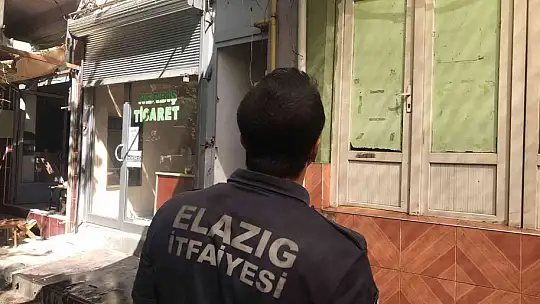 Elazığ'da baca yangını
