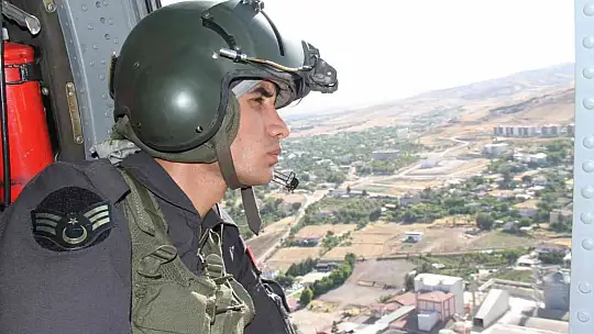 Elazığ'da bayram tatili dönüşü helikopter destekli trafik denetimi