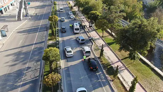 Elazığ'da dron destekli şok trafik denetimleri devam ediyor