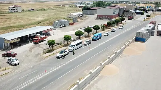 Elazığ'da dron destekli trafik denetimi