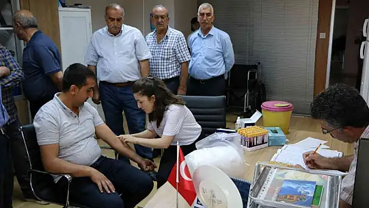Elazığ'da görev yapan personele sağlık taraması