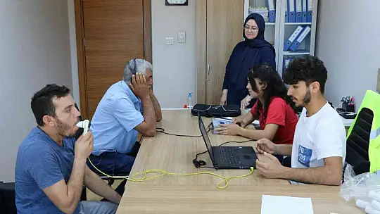 Elazığ'da görev yapan personele sağlık taraması