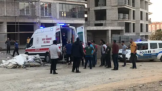 Elazığ'da inşaatın 7. katından düşen işçi hayatını kaybetti