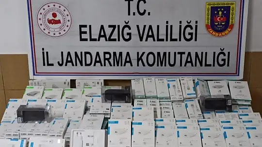 Elazığ'da 390 adet gümrük kaçağı ürün ele geçirildi