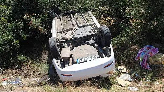 Elazığ'da otomobil takla attı: 6 yaralı