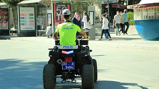 Elazığ'da polisler, ATV motorlu denetime başladı