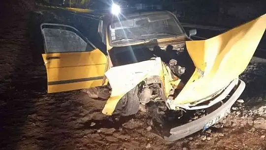 Elazığ'da tren otomobile çarptı: 2 yaralı