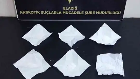 Elazığ'da uyuşturucu operasyonu: 1 gözaltı