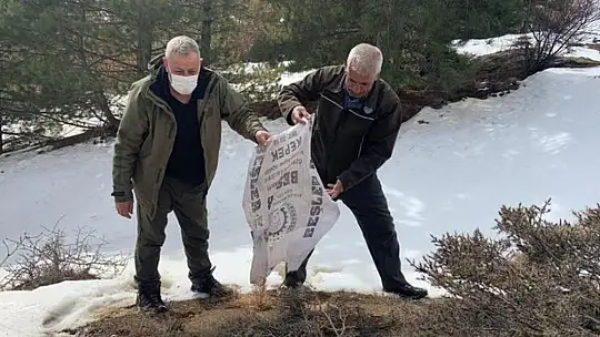 Elazığ'da yaban hayvanları için doğaya yem bırakıldı