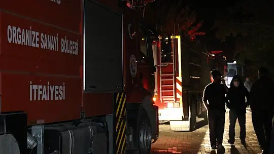 Elazığ'da yangın: 1 yaralı