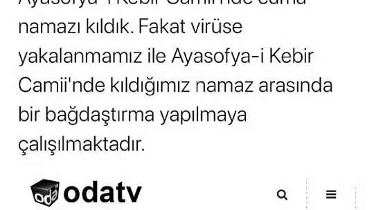 Başkan Şerifoğulları: Durumum iyi