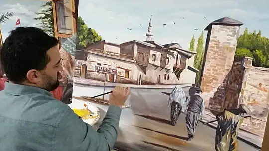 Tarihi ve kültürü tuvale aktarıyor