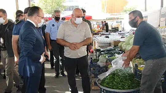 Vali Yırık denetimde uyardı, izole haldeyken dışarı çıkanlar yurda yerleştirilecek