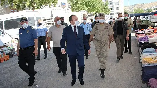 Vali Yırık denetimde uyardı, izole haldeyken dışarı çıkanlar yurda yerleştirilecek