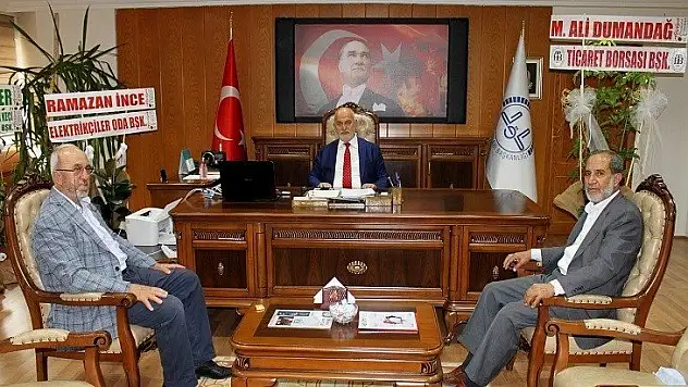 Dumandağ ve Polatcan'dan Müftü Aydın'a Hayırlı Olsun Ziyareti