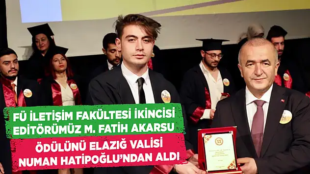 Fırat Üniversitesinde dereceye giren öğrenciler törenle ödüllerini aldı