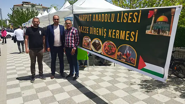 Harput Anadolu Lisesi'nden 'Gazze Direnişine Destek' kermesi