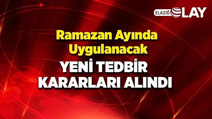 İl Hıfzıssıhha Meclisinden Ramazan Tedbirleri