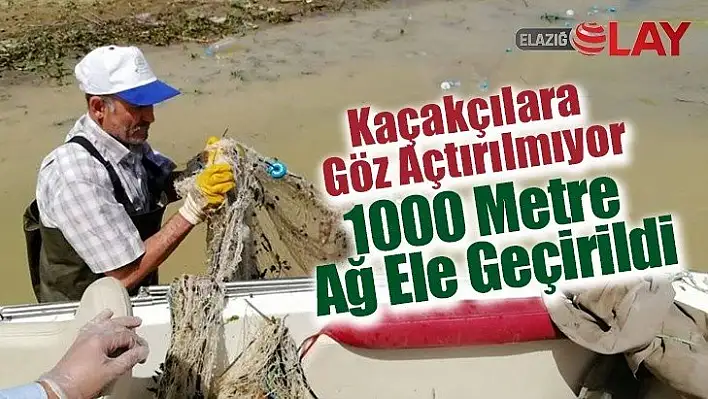 1000 Metre Kaçak Balık Ağı Ele Geçirildi