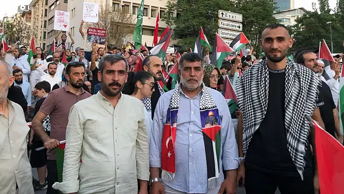 81 ilden vatandaşlar Gazze'ye destek yürüyüşünde bir arada