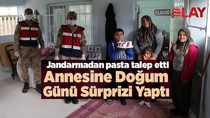 Annesine doğum günü sürprizi yaptı