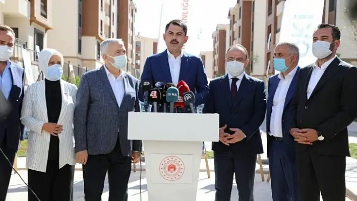 Bakan Kurum: Yıl sonuna kadar 8 bin konutumuzu tamamlayacağız
