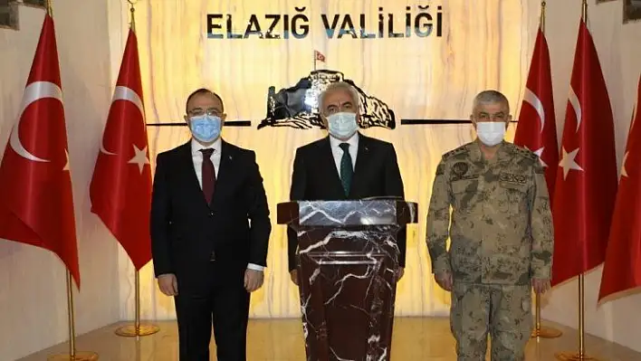 Bakan Yardımcısı Ersoy ve Jandarma Komutanı Çetin Elazığ'da