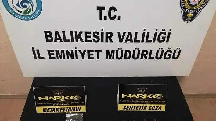 Balıkesir'de polisten uyuşturucu operasyonu