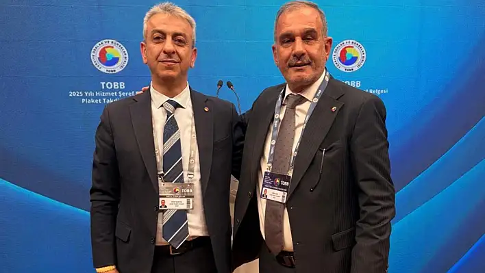 Başkan Alan, TOBB 2025 Yılı Hizmet Şeref Belgesi Takdim Töreni'ne katıldı