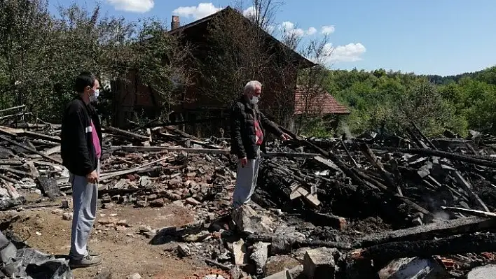 Bolu'da yaşlı çifti yangın ayırdı: 1 ölü