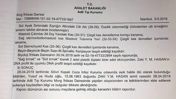 Cezaevinde ölü bulunan casusla ilgili adli tıp raporu çıktı