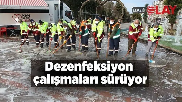 Dezenfeksiyon çalışmaları sürüyor