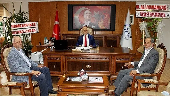Dumandağ ve Polatcan'dan Müftü Aydın'a Hayırlı Olsun Ziyareti