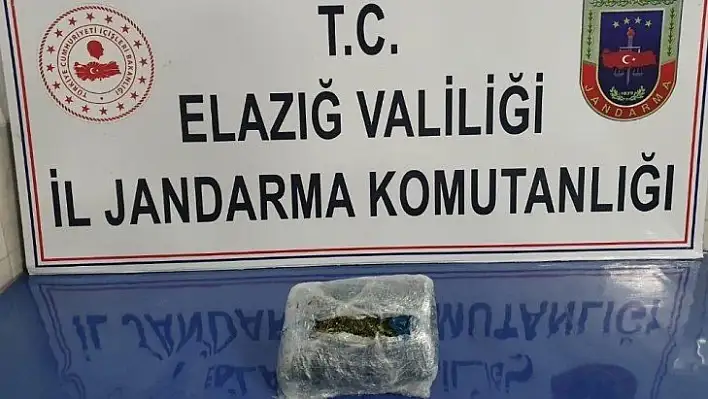 Elazığ'a esrar getirmeye çalışan şüpheli yakalandı