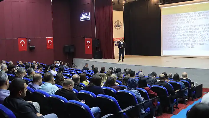 Elazığ Belediyesi'nden 'Kamu Etik Kuralları Eğitimi' semineri