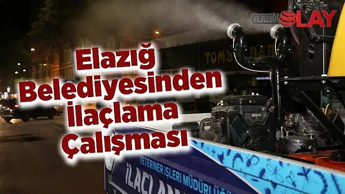 Elazığ Belediyesinden ilaçlama çalışması